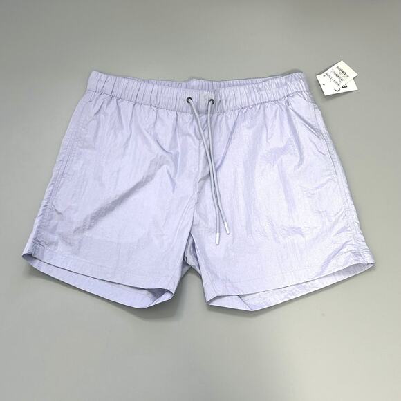 Open Edit Nylon Swim Trunks in Iridescent Purple Puff - Picture 2 of 4